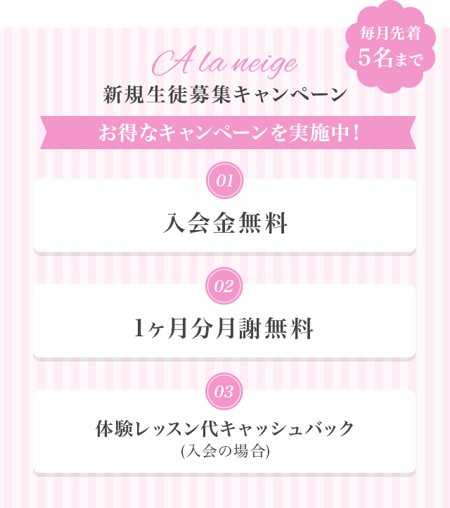 新規生徒募集キャンペーン